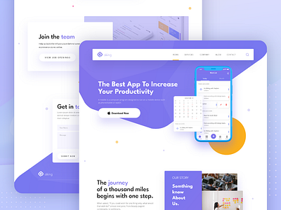 Daily UI Challenge 033/100 - Aking Landing Page