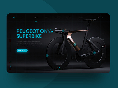 Daily UI Challenge 035/100 - Peugeot Superbike Landing page