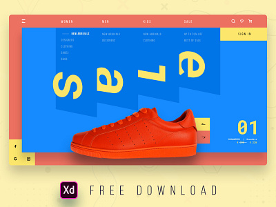 Daily UI Challenge 042/100 - Shoes E Commerce page - (Freebie)