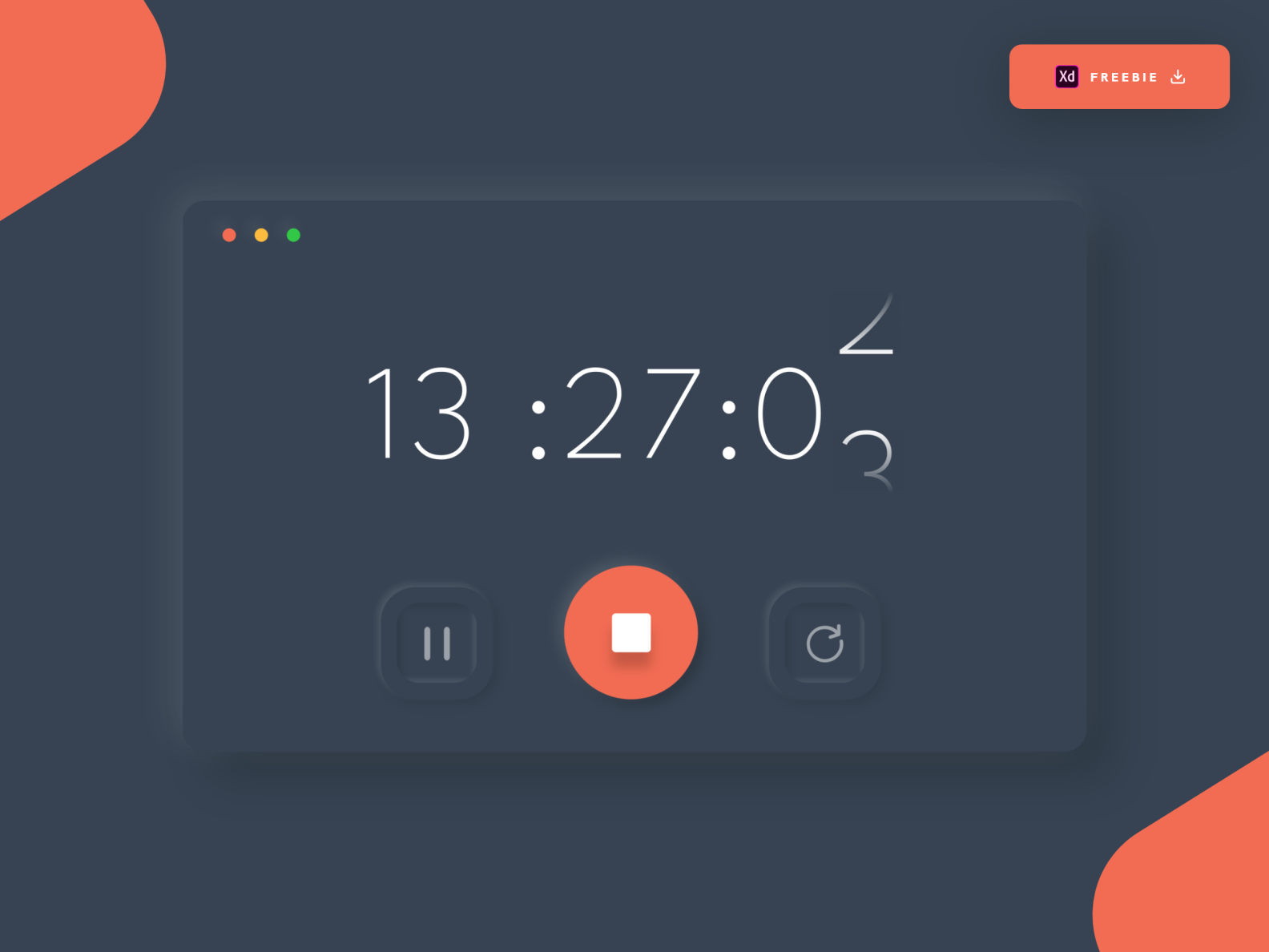 Daily UI Challenge 074/100 - Countdown Timer UI - (Freebie) by Ankur ...