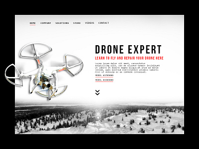 Daily UI #003 Landing Page drones landing page ui challenge