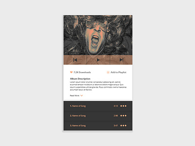 Daily UI #009 Music Player