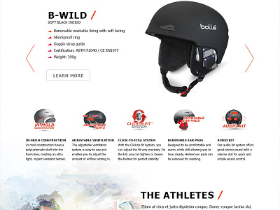 Bolle Concept snowboarding sports web website