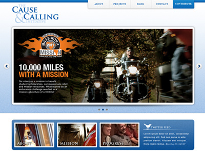 Cause & Calling Initiative web design website