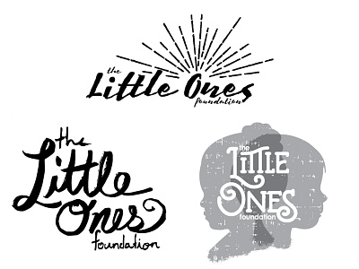 Little Ones logos WIP lettering logo