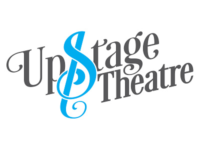 UpStage Theatre Logo logo treble clef upstage theatre