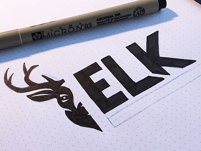 Elk Sketch elk sketch