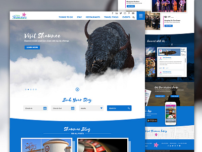 Visit Shawnee Oklahoma bison oklahoma ui web website