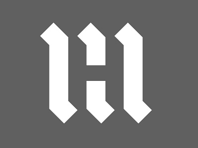 HM Ambigram ambigram hm logo monogram