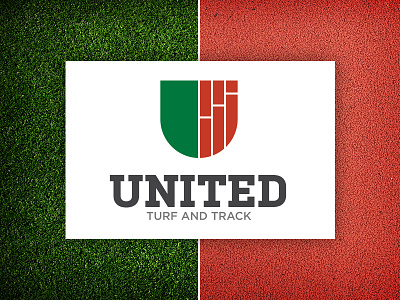 United Turf and Track Logo brand branding concept design icon logo logo design mark shield