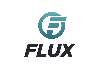 Flux branding cryptocurrency logo