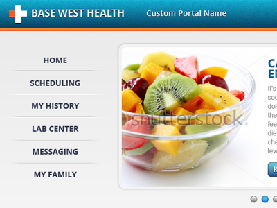 health portal comp health patient ui web web design