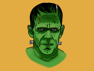 Frankenstein’s Monster frankenstein illustration monster procreate