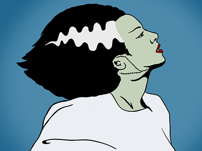 Bride of Frankenstein frankenstein illustration monster procreate sketch