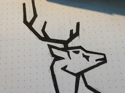 Elk Sketch elk identity logo sketch