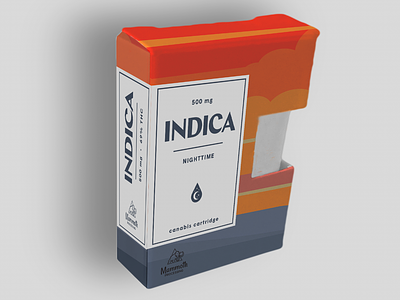 Mammoth Indica Packaging branding canabis identity logo marijuana medical package design
