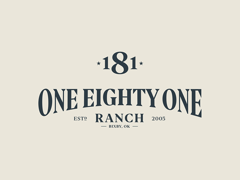 181 Ranch 181 branding design identity logo ranch typography