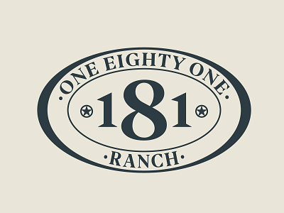 181 Ranch branding design identity logo typography