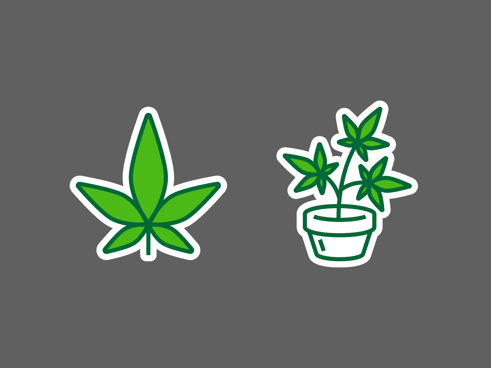 Medical Marijuana Icons branding cannabis icon icon set illustration
