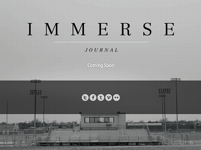 Immerse Journal coming soon journal website