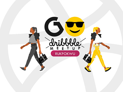 dRIBBBLE GO design flat illustration minimal vector