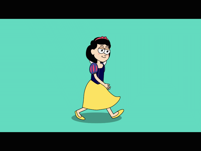 Snow White 2d 2d animation disney gait girl princess snowwhite