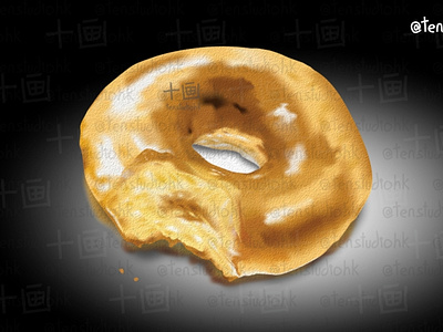 Vector Painting of a Donut bread breakfast cake dessert donut food food illustration foodart illustration oilpainting original realistic speedpaint vector 上色 插画 油画 甜甜圈 绘画 艺术