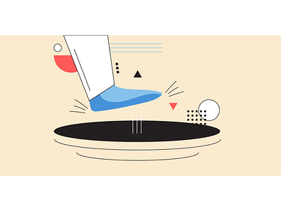 Avoiding The Black Hole: Where Your Employer Brand Meets ATS automation bauhaus blog header blog post clean design flat illustration marketing memphis minimal recruitment startup vector web