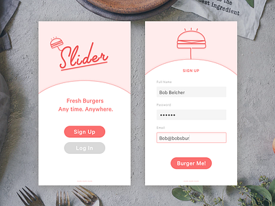 Daily UI – No. 1: Sign Up