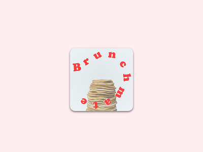 Daily UI – No. 5: App Icon app app icon brunch daily ui food ios iphone pancakes stacks typography