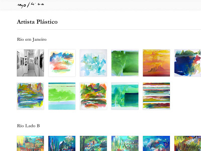 Orlando Mollica's website paintings page