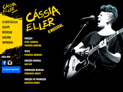 Cassia Eller the Musical Home Page css html web design