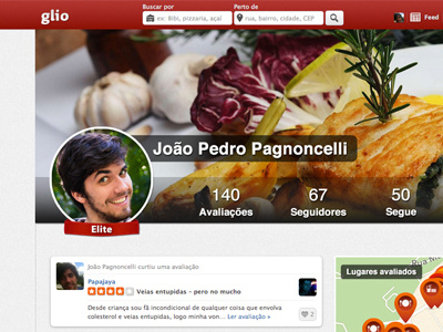 Glio New Profile Layout Psd layout profile profile page psd
