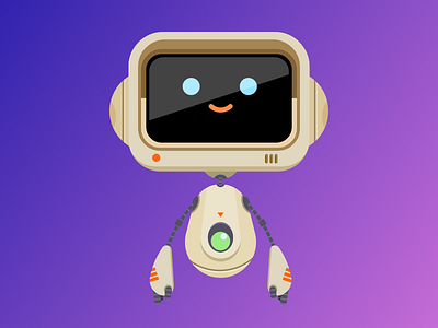 Robot Formation bot character chatbot robot screenhead