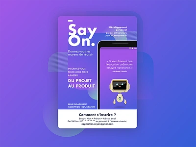 SayOn educative formation poster product sayon