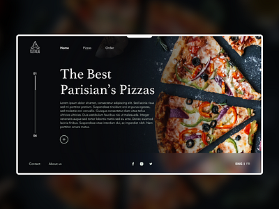 Pizztache food pizza ui web