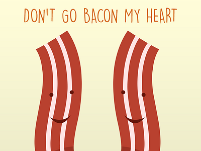 Bacon puns bacon cute drawing puns valentine day valentines puns