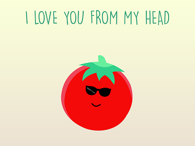 Tomato puns cute design drawing fruits icon illustration puns template tomato valentine day valentines puns vector