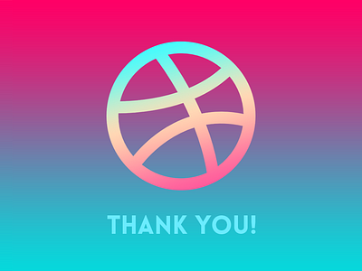 My sincerest thanks to Mahamud Hassan for the Dribbble invite! community design dribbble dribbble invite illustration invite shapes thank thankful vaporwave