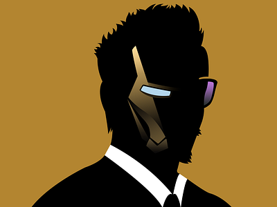 Suit〚8·6·19〛 art artwork avengers avengers endgame blue character clean color creative daily design digital flat gold graphic iron man marvel simple tony stark vector