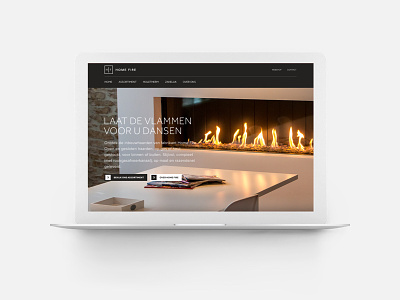 Home Fire clean design mobile responsive ui ux web webdesign website