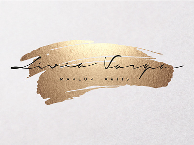 Livia Varga Makeup Artist Logo Design By G R A F I K E R I K On Dribbble