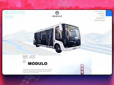 modulo screen 2 brand branding bus company design development electric graphicdesign hungarian hungary modular sketchapp ui ux web website