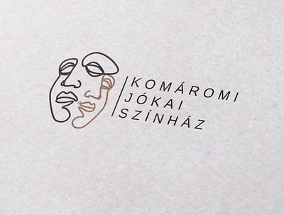 Komáromi Jókai színház art brand branding design graphicdesign illustration illustrator lineart logo logodesign slovakia theater vector
