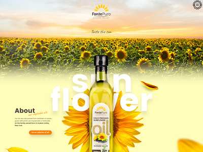 FontePuro sunflower oils mainpage