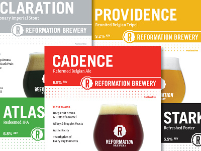 Reformation Brewery art direction branding design graphic design print design