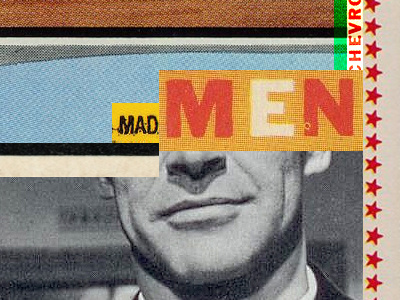Mad Men - New York art collage fun type