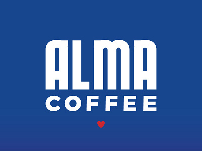 Alma Coffee Logo Type brand identity graphic art logo packaging poster type design