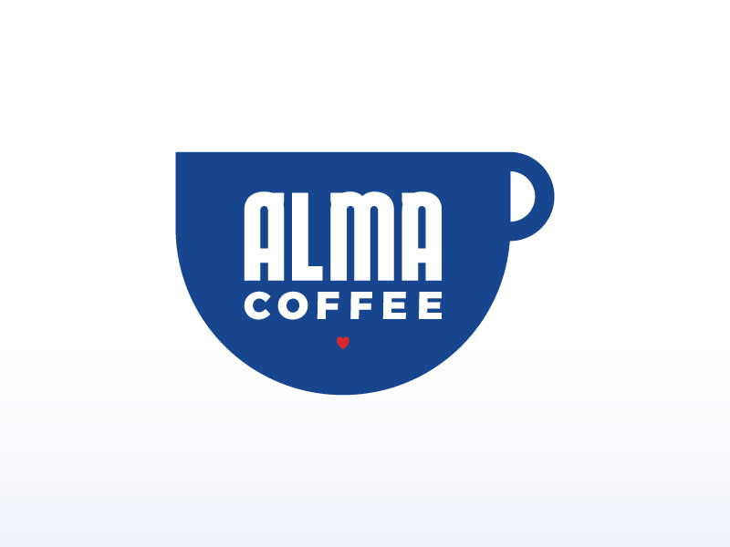 Alma Coffee coffee poster iconography logo brand identity graphic art