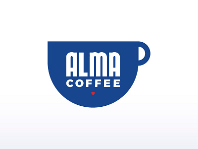 Alma Coffee brand identity coffee graphic art iconography logo poster